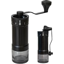 コーヒーミル Amazon | ONE SECOND 【挽くを楽しむ】 コーヒーミル 手動 41段階